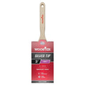 3" Flat Sash Soft, Silver CT Polyester Bristle, Paint Brush, Wood Handle