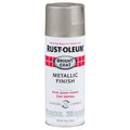 Spray Paint, 11 oz, Gen Purpose Spray Paint, Aluminum/Metallic, Solvent, Gloss