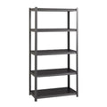 3200 Riveted Steel Shelving 5-Shelf Unit, 18D x 36W x 72H, GunGray/Black