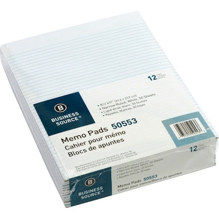 Writing Pad, Top, White, PK12