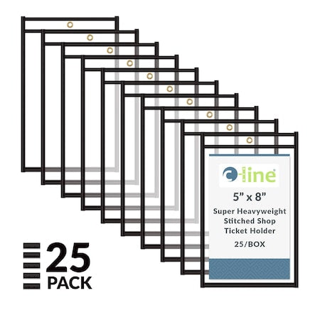 Shop Ticket Holders, 2 Side, 5 x 8", PK25
