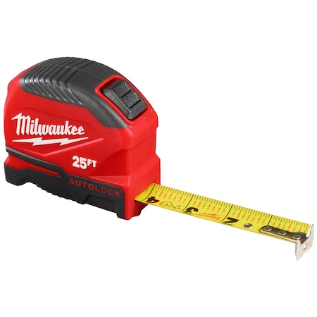 Tape Measure, 25 ft L Blade SAE