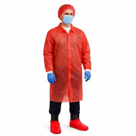 Red Lab Coat 2XL 30/CS