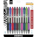 Sarasa Dry Gel X20 Gel Pen, Retractable, Medium 0.7 mm, Assorted Ink and Barrel Colors, PK10