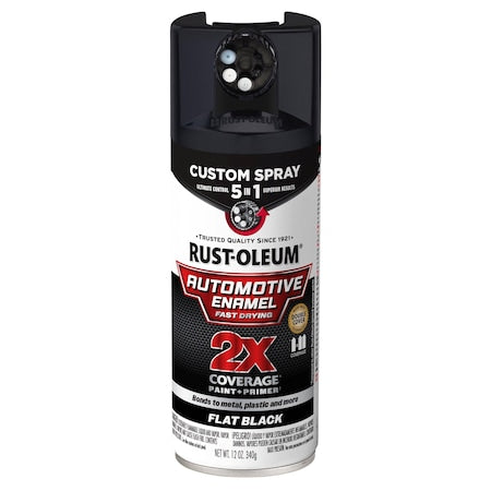 Automotive Enamel Spray, Solvent, Black