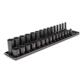 3/8 in Drive Impact Socket Set, SAE, 30 pcs