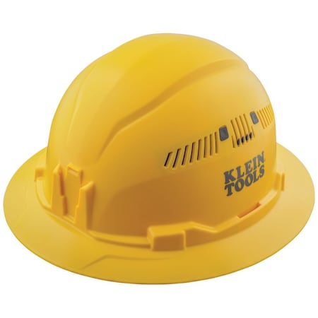 Hard Hat, PC/ABS, 4-point Point Ratchet with Pivot, Type 1, Class C, Yellow