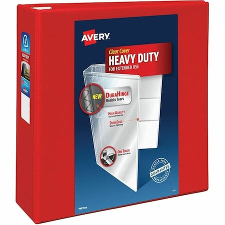 Heavy-Duty View 3 Ring Binder,4 In Ring