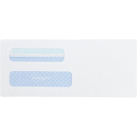 Dbl Window Envelope, White, Paper, PK500