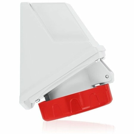 Pin & Sleeve Receptacle, 32 A, 380/415V AC, 2 Pole, Red