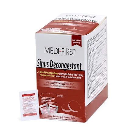 Sinus Decongestant, Tablet, PK500