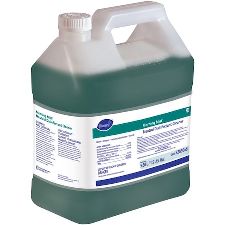 Disinfectant Cleaner, 1.5 gal. Jug, Unscented, Blue, 2 PK