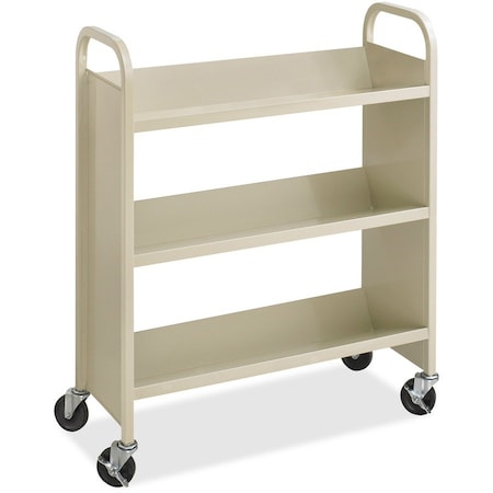 Book Cart, Single Sided, Steel, Powder Coat