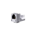 Hubbell Xcelerator HXJUGY Cat.4 Jack - 1 Pack - 1 x RJ-25 Network Female - Gray