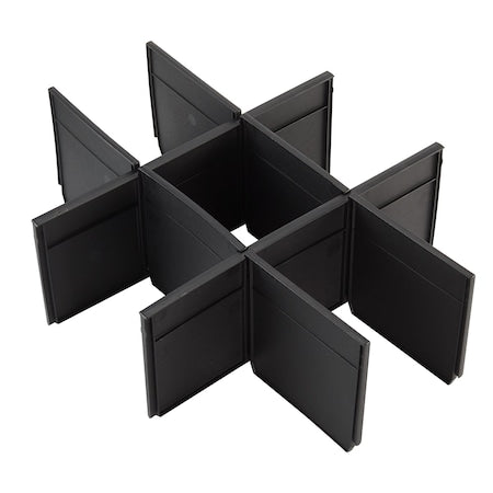 Packout Drawer Divider Kit for 2-Drawer Tool Box, Plastic, 12-1/2 in L x 16-5/16 in W x 5 in H