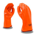 Leather Glove, Single Dipped, Orange, PK12