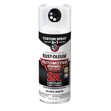 Automotive Enamel Spray, Solvent, White