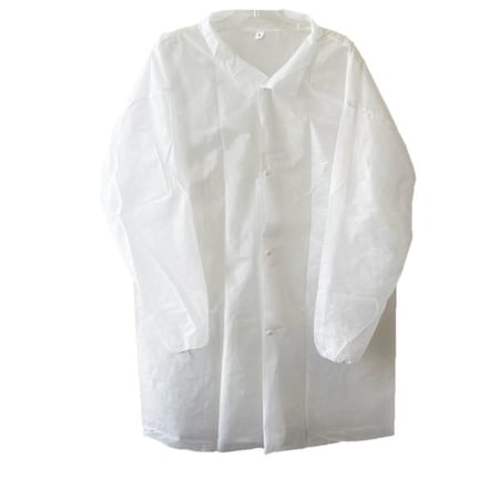 Disposable Lab Coat, Polypropylene, 30 PK
