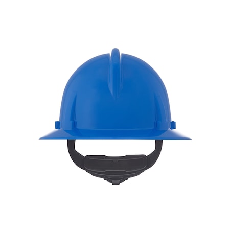 Hard Hat, Topgard, Full Brim, Polycarbonate, Fas-Trac III, Type 1, Class E, Blue