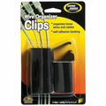 Wire Clips, Wall/Desk, 7/8in H, Blk, PK6