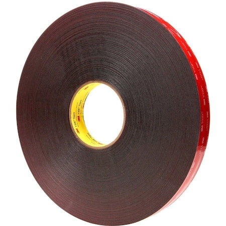 Foam Tape, Black, 72 yd L, 3/4 in W