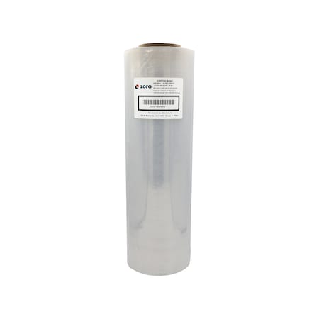 Hand Stretch Wrap, 18 in x 1500 ft, 80 Gauge, Clear, 1 Roll