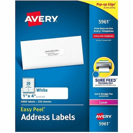 Easy Peel Address Labels, Sure F, PK5000
