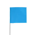 Marking Flag, Vinyl, 15" Wire Staff, Cable TV, 15" L., 100 PK