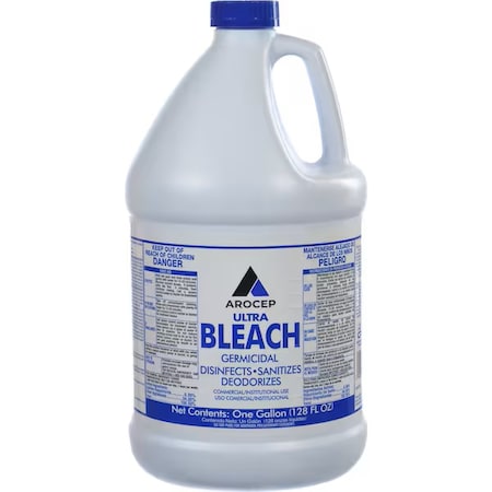 1 gal Jug Arocep Ultra Bleach, Ready to Use, Chlorine, 6 PK