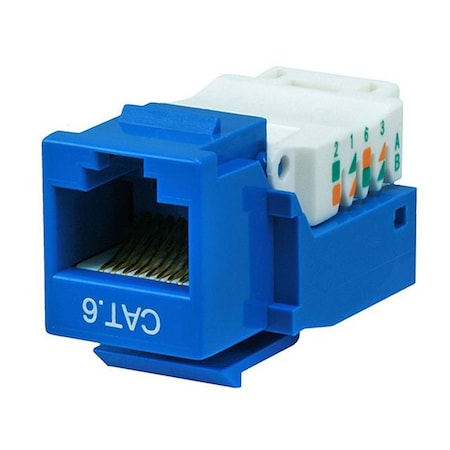 Datacom Jack, Cat6, Tooless, Blue