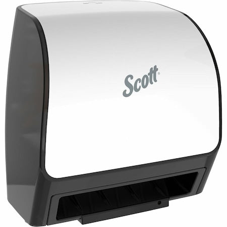 Electronic Slimroll Towel Dispenser, White, for Scott Orange Core Towels, 11.8" x 12.35" x 7.25"