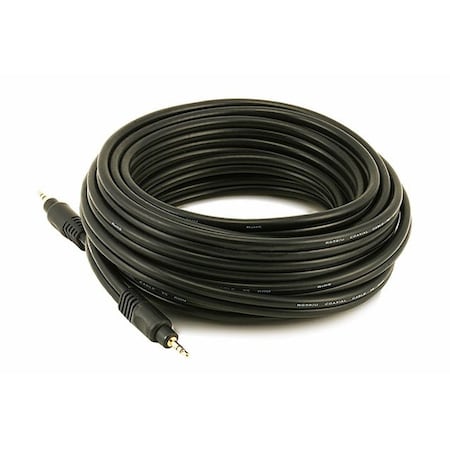 A/V Cable, 3.5mm M/M cable, Black, 25ft