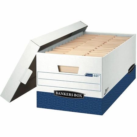 File Box, Corrugated Fiberboard, 12 in W, 24 in D, 10 in H, Lift-Off Locking Lid Closure