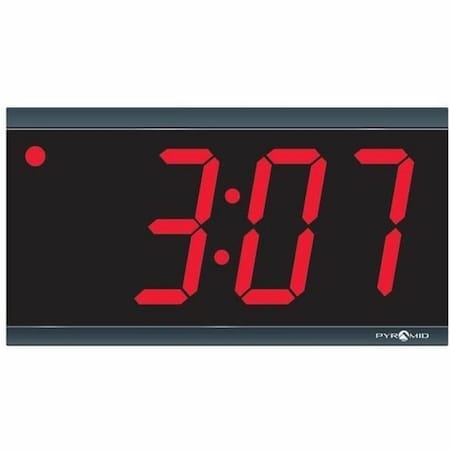 11-1/2" Digital Wall Clock, Black
