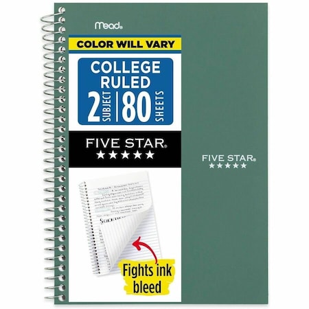 Spiral Notebook, 6 in x 9-1/2 in Sheet