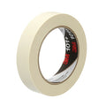 Masking Tape, 24 mm W x 55 m L, 5.1 mil Thick, Tan, Rubber Adhesive, 36 PK