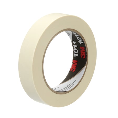 Masking Tape, 24 mm W x 55 m L, 5.1 mil Thick, Tan, Rubber Adhesive, 36 PK