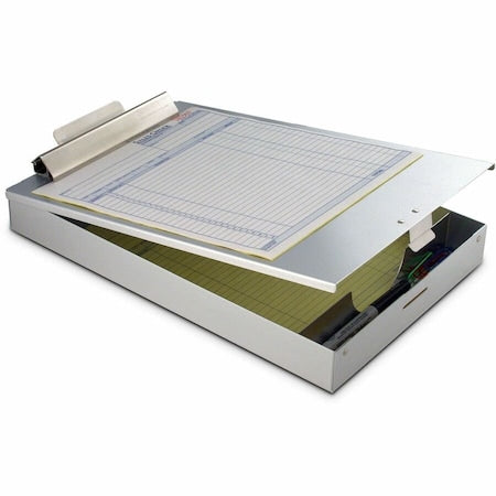 RediRite 8-1/2" x 11" Redi-Rite Aluminum Storage Clipboard 1-1/2", Silver