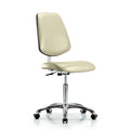 Clean Room Chair 22" to 29" Height, Vinyl, Adobe White