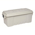 Stackable Storage Trunk W/ Lid, 17 gal, 30 in L x 14-1/4 in W x 12-3/4 in H, Smoke, Plastic