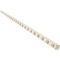 Power Strip, Vertical Basic, 5-15R, Hardwired, 0 ft., Beige