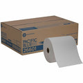 Pacific Blue Basic Hardwound Paper Towels, Continuous Roll, 7 7/8 in W, 800 ft, White, PK6