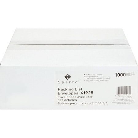 Pre-Labeled Packing Slip Envelope, PK1000