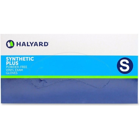 Disposable Gloves, 4.7 mil Palm, Vinyl, Powder-Free, S, 1000 PK, Clear