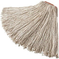 1 in String Wet Mop, 28 oz Dry Wt, Slide On Connection, Cut-End, White, Cotton/Synthetic, PK12