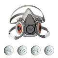 Half Mask Respirator Kit: Includes 4 Filters, Nuisance Acid Gas/Nuisance Organic Vapor/P95, Blue, S
