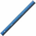 Ruler, Inch, Gloss, Stainless Steel, 18-1/4