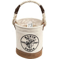 Bucket Bag, White, Mini Leather, 1 Pockets