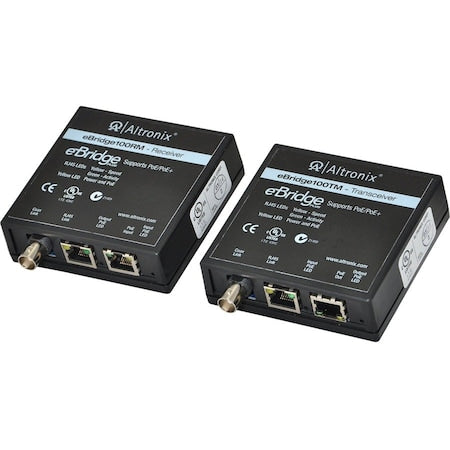 PoE Switch Kit, 3-1/2" D x 3-1/2" W, Black