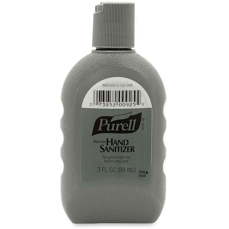 Hand Sanitizer Biobased Gel 3oz Rugged Portable Bottle, PK24
